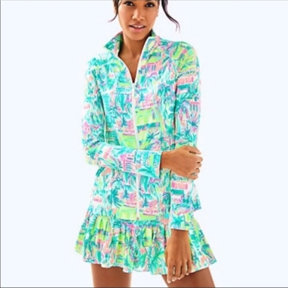 Lilly Pulitzer luxletic Hadle Zip-up size XL NWOT!